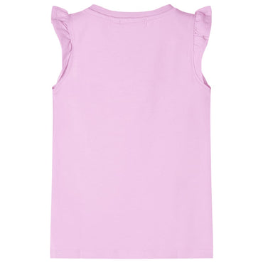 Kinder-T-Shirt mit Rüschenärmeln Lila 128