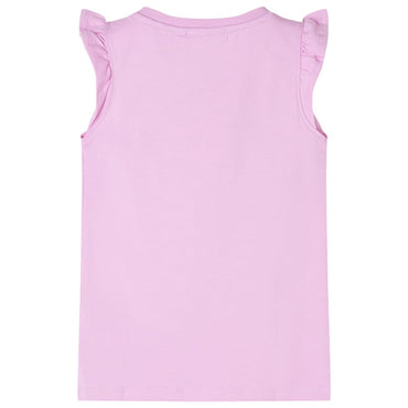 Kinder-T-Shirt mit Rüschenärmeln Lila 140