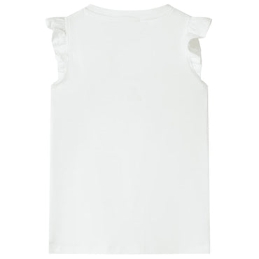Kinder-T-Shirt Ecru 116