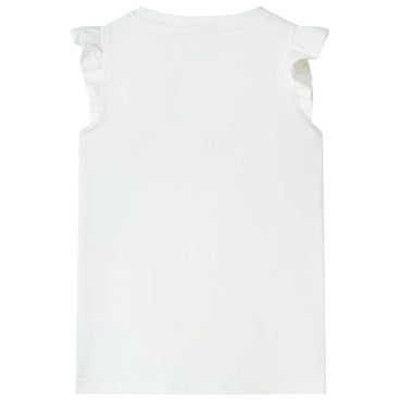 Kinder-T-Shirt Ecru 128