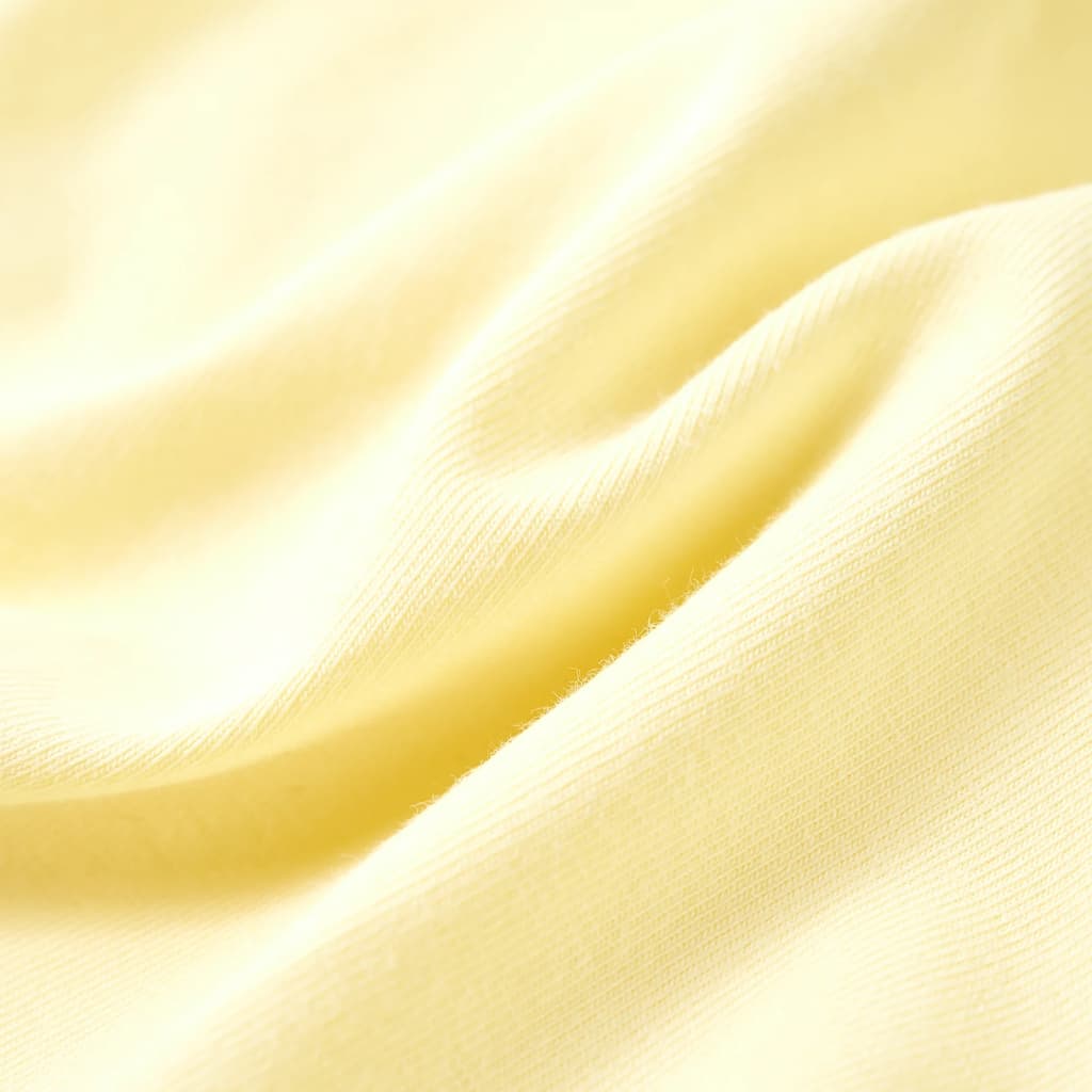 Kinder-T-Shirt Zartgelb 128