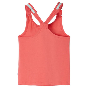 Débardeur enfant rose corail 128