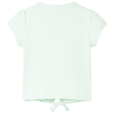 Kinder-T-Shirt Helles Minzgrün 128