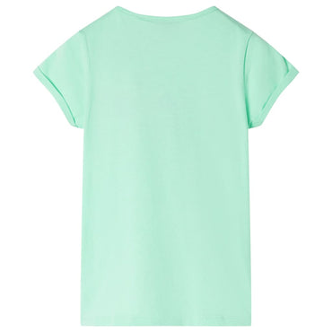 Kinder-T-Shirt Knallgrün 116