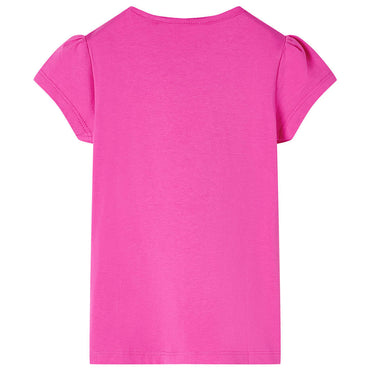 Kinder-T-Shirt mit Flügelärmeln Dunkelrosa 104