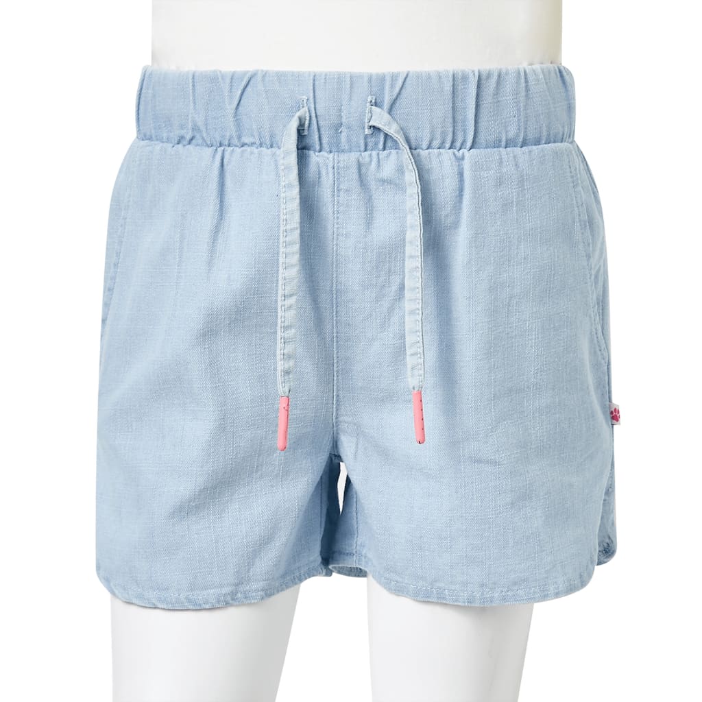 Kindershorts Helles Jeansblau 140