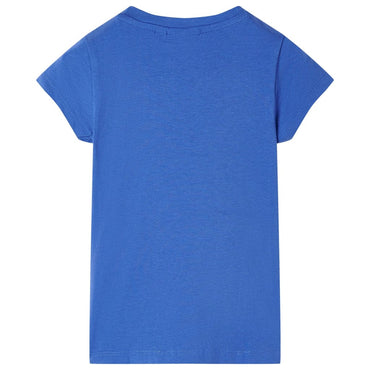 T-shirt enfant bleu cobalt 128