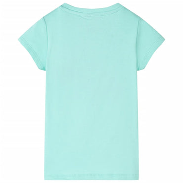 Kinder-T-Shirt Helles Minzgrün 116