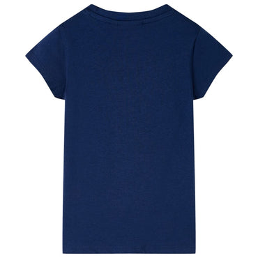 Kinder-T-Shirt Marineblau 116