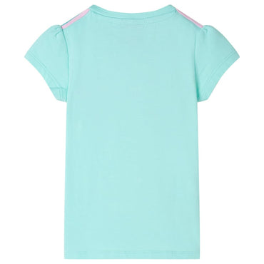 T-shirt enfant vert menthe clair 116