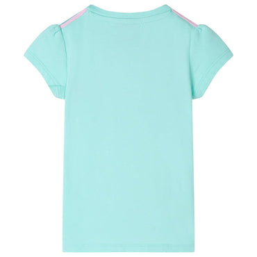 Kinder-T-Shirt Helles Minzgrün 140