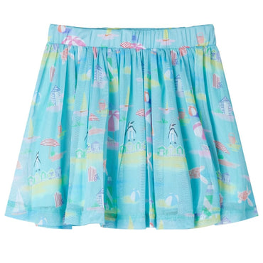 Jupe plissée enfant bleu clair 128