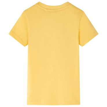 Kinder-T-Shirt Helles Ocker 128