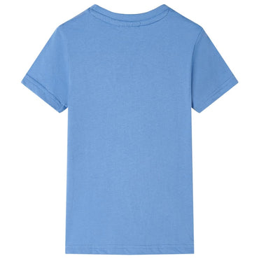 Kinder-T-Shirt Mittelblau 104