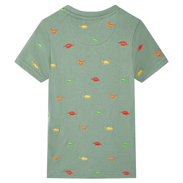Kinder-Kurzarmshirt Khaki 128