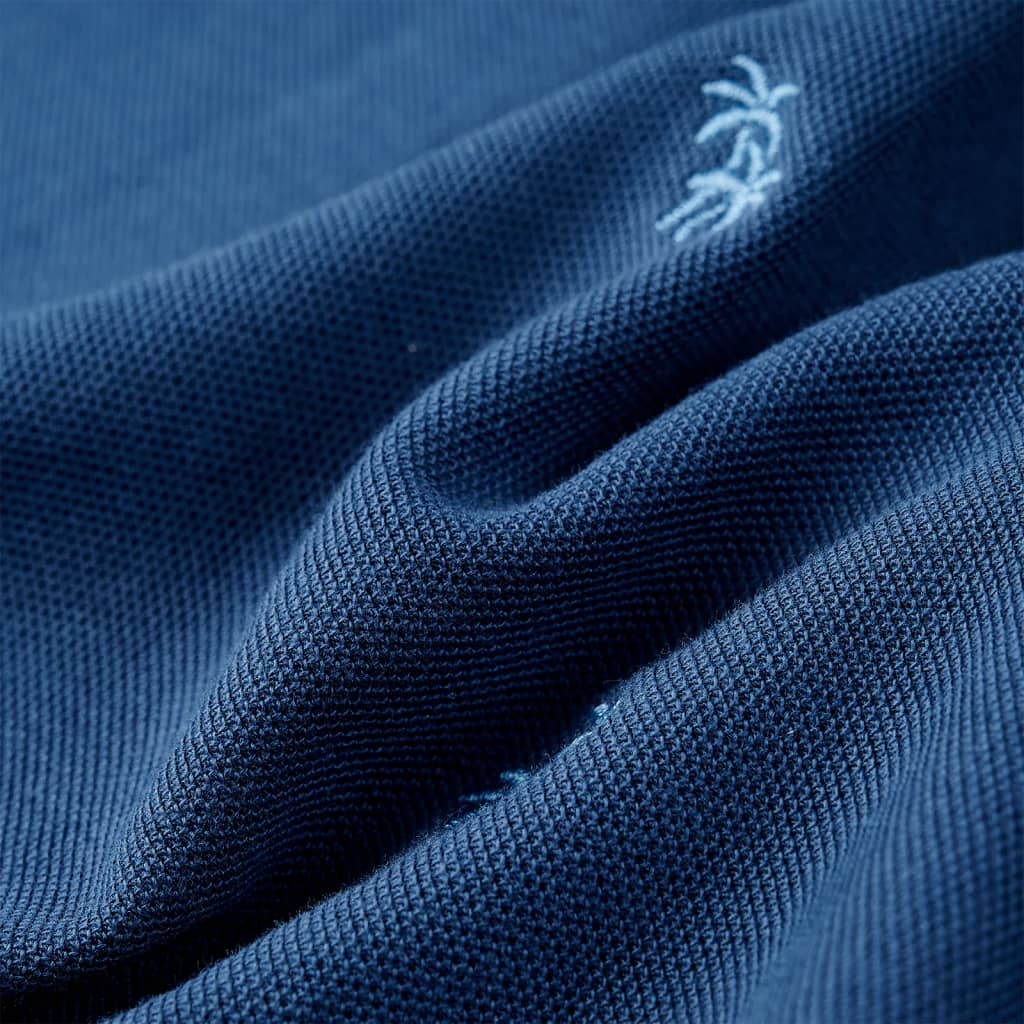 Kinder-Poloshirt Dunkelblau 128