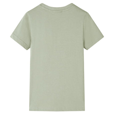 Kinder-Kurzarmshirt Hellkhaki 128