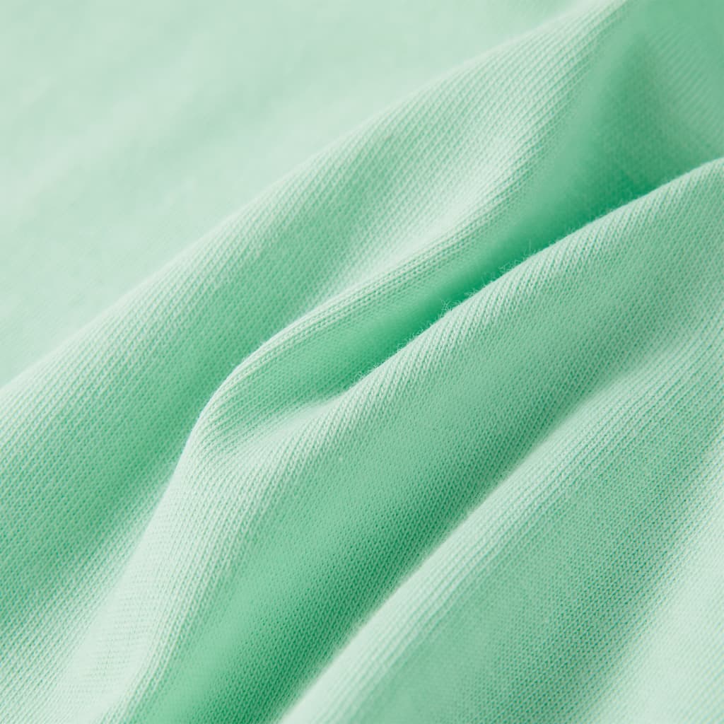 Kinder-Kurzarmshirt Hellgrün 116