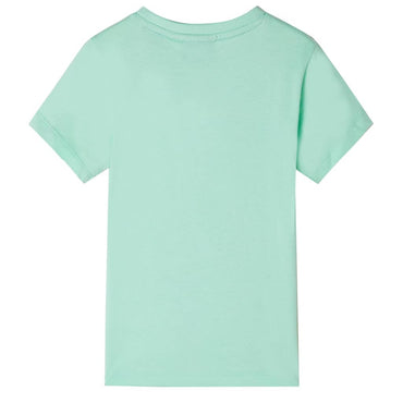 Kinder-Kurzarmshirt Hellgrün 140