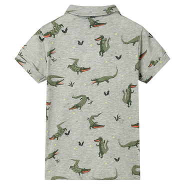 Kinderhemd Helles Khaki Melange 128