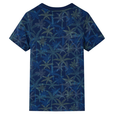 T-shirt enfant bleu marine 128