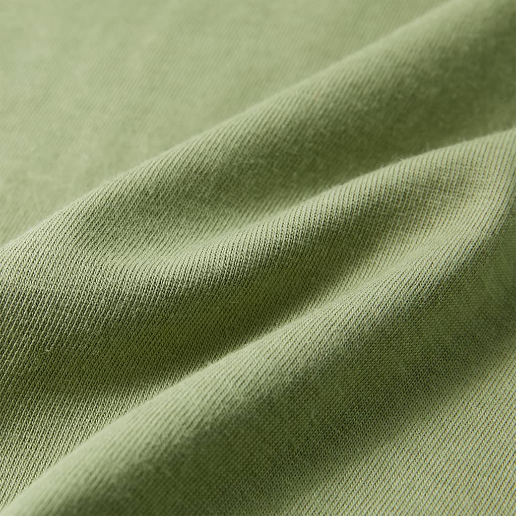 Kinder-Kurzarmshirt Hellkhaki 140