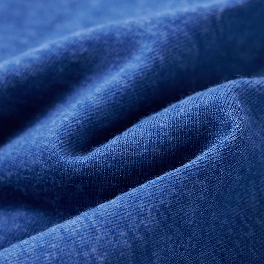 T-shirt enfant bleu foncé chiné 128