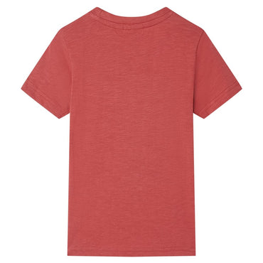 Kinder-T-Shirt Paprikarot 128