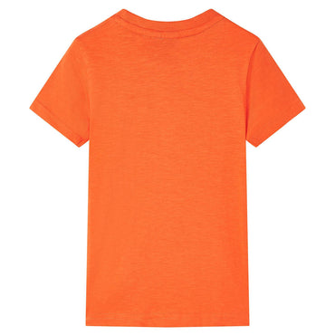 Kinder-T-Shirt Dunkelorange 128