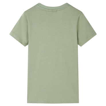 Kinder-T-Shirt Helles Khaki 140