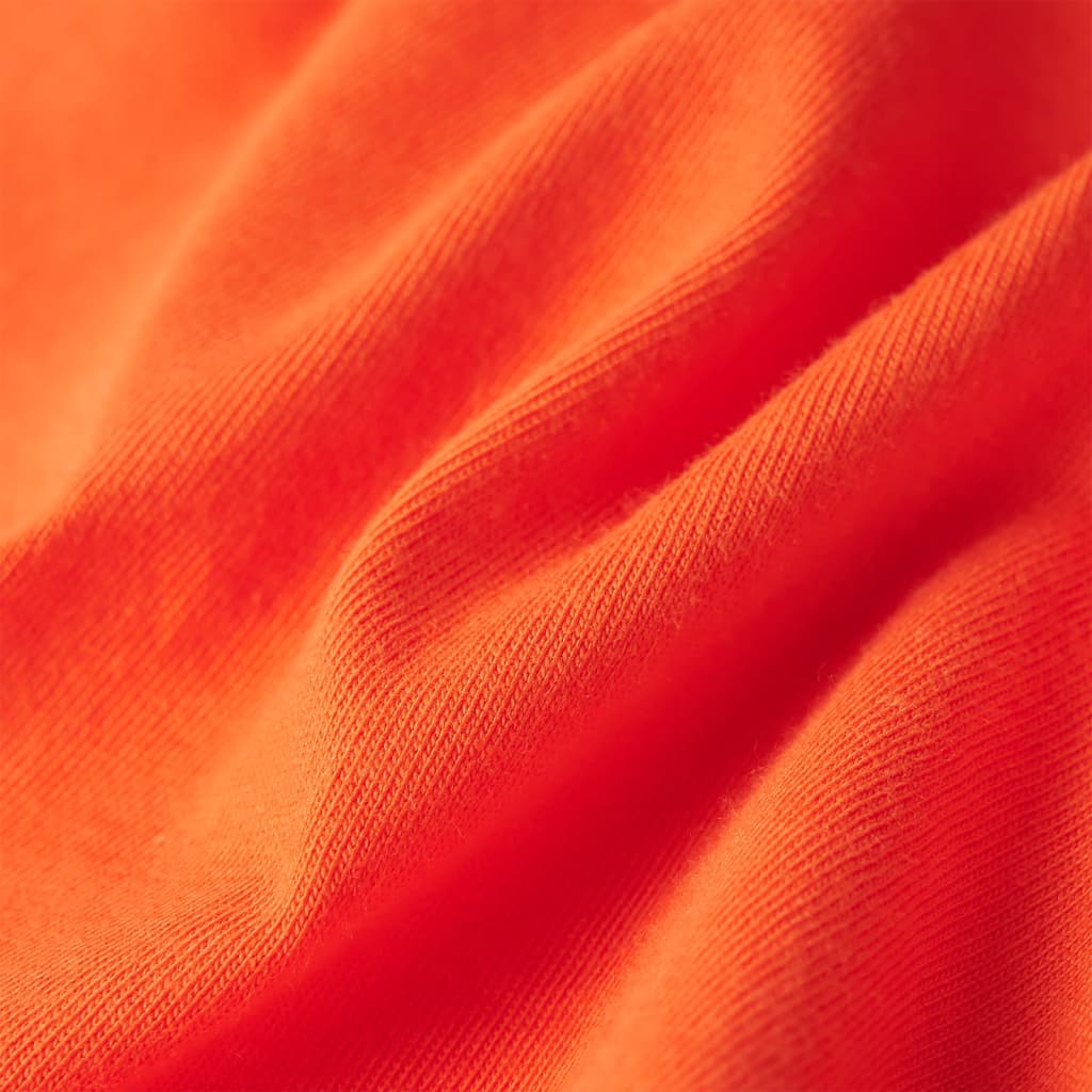 Kinder-T-Shirt Dunkelorange 140