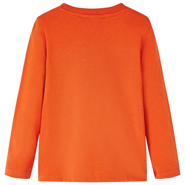 Kinder-Langarmshirt Orange 128