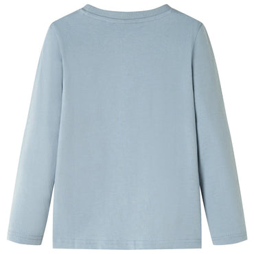 Kinder-Langarmshirt Hellblau 128