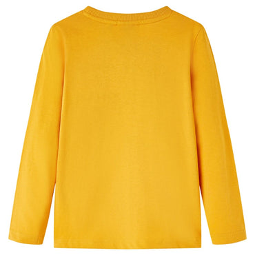 Kinder-Langarmshirt Ocker 128