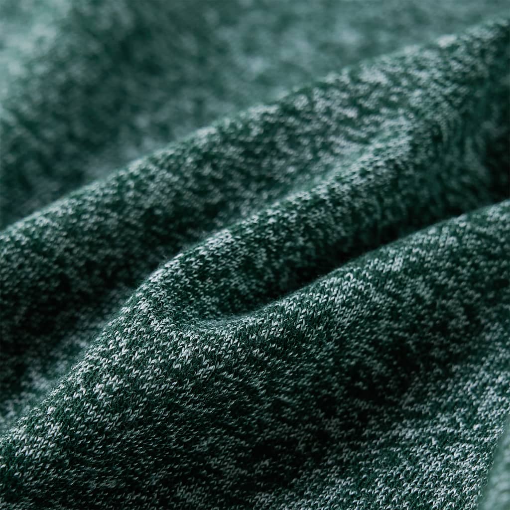 Kinder-Langarmshirt Dunkelgrün Melange 116