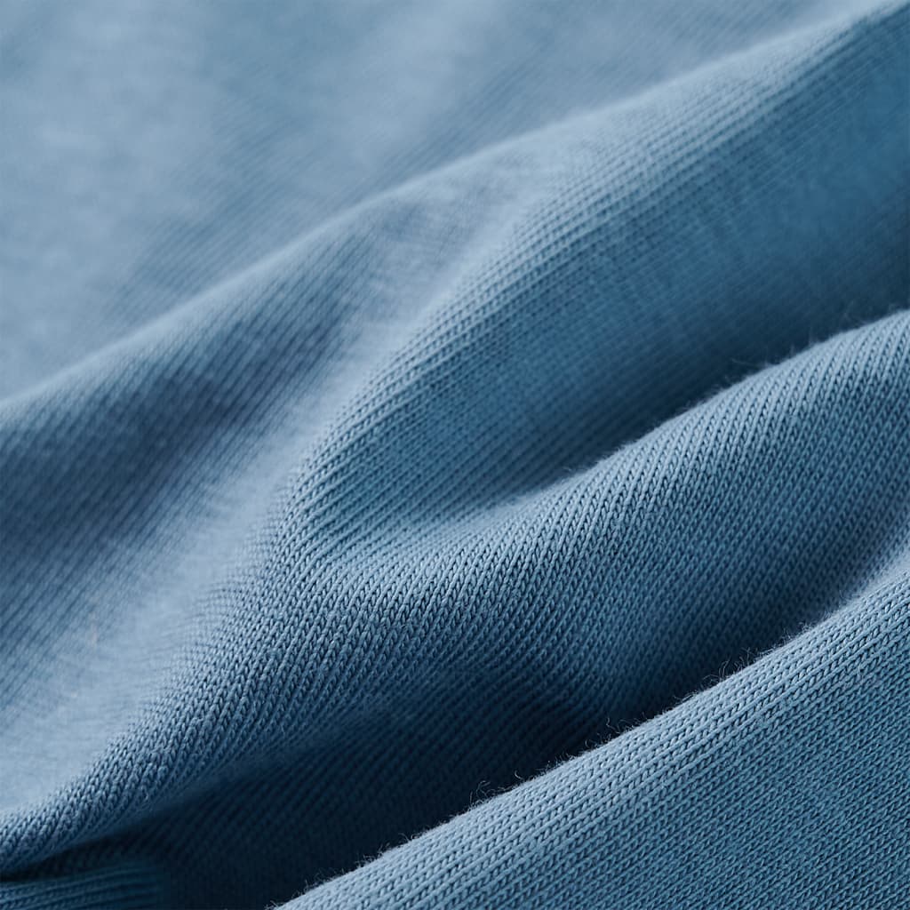Kinder-Langarmshirt Mittelblau 104