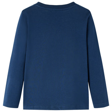 T-shirt manches longues enfant bleu marine 116