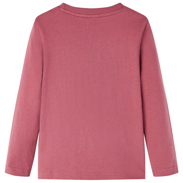 Kinder-Langarmshirt Dunkelrot 116