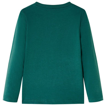 Kinder-Langarmshirt Grün 128