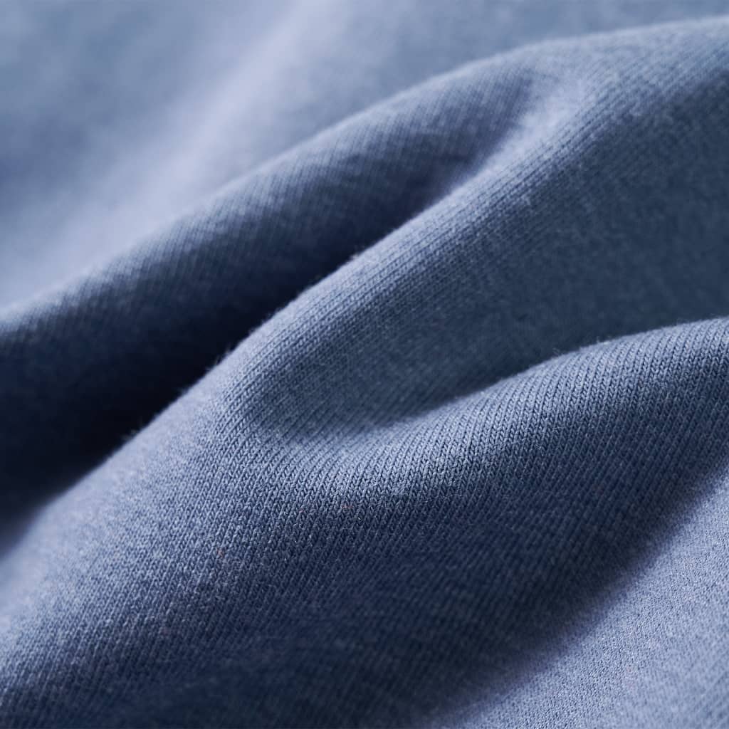 Sweat à capuche enfant bleu chiné 128