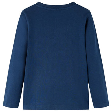 T-shirt manches longues enfant bleu marine 116