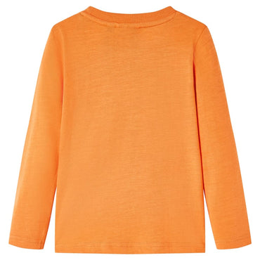 T-shirt à manches longues enfant orange foncé 128