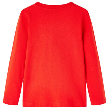 Kinder-Langarmshirt Rot 116