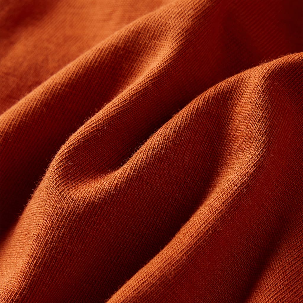 Kinder-Langarmshirt Rostbraun 104