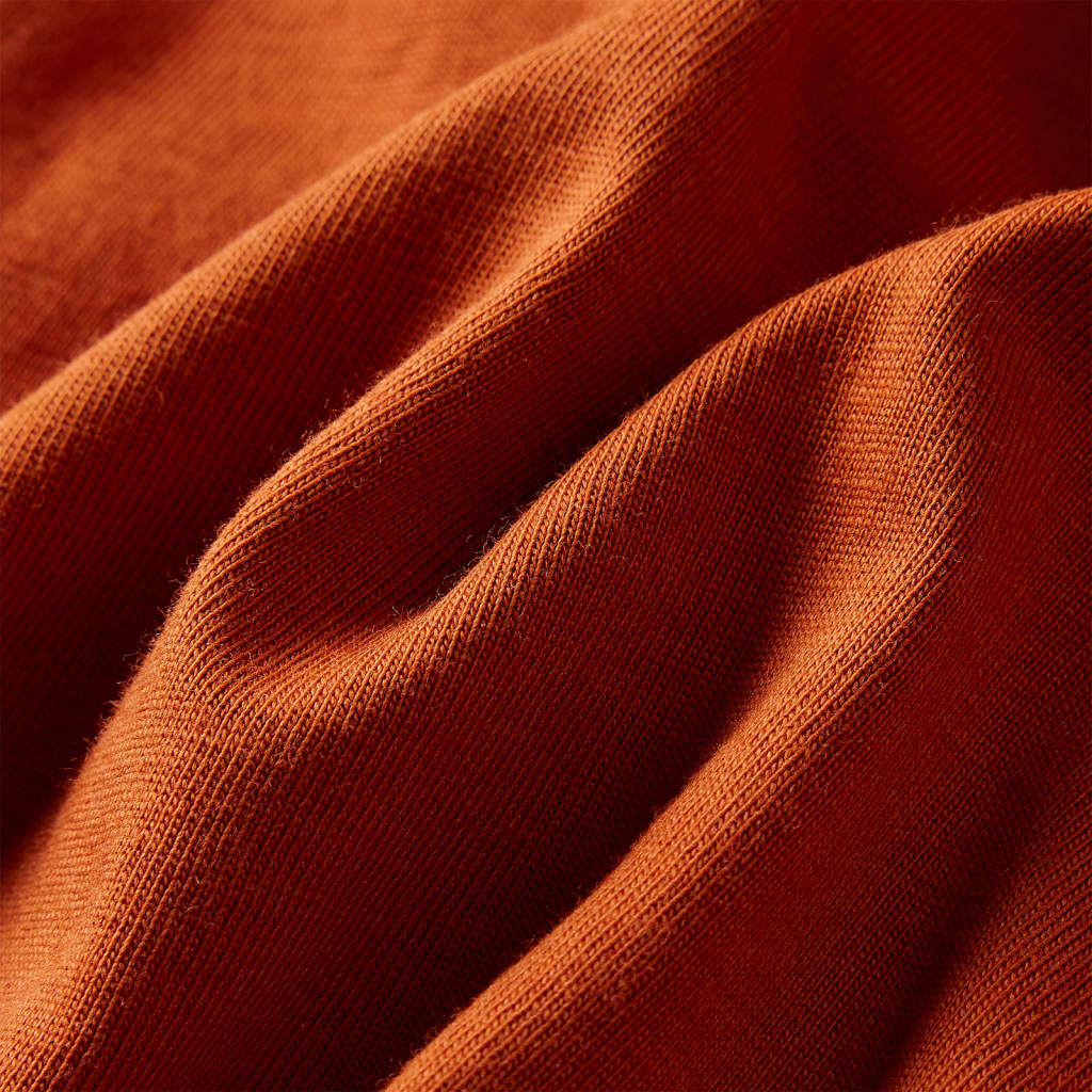 Kinder-Langarmshirt Rostbraun 128