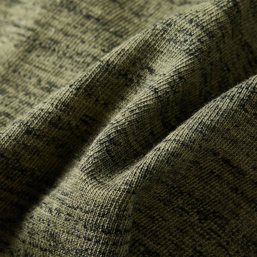 Kinder-Langarmshirt Khaki Melange 116