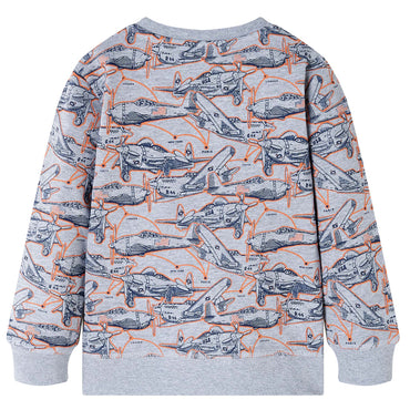 Sweatshirt Enfant Gris Chiné 140