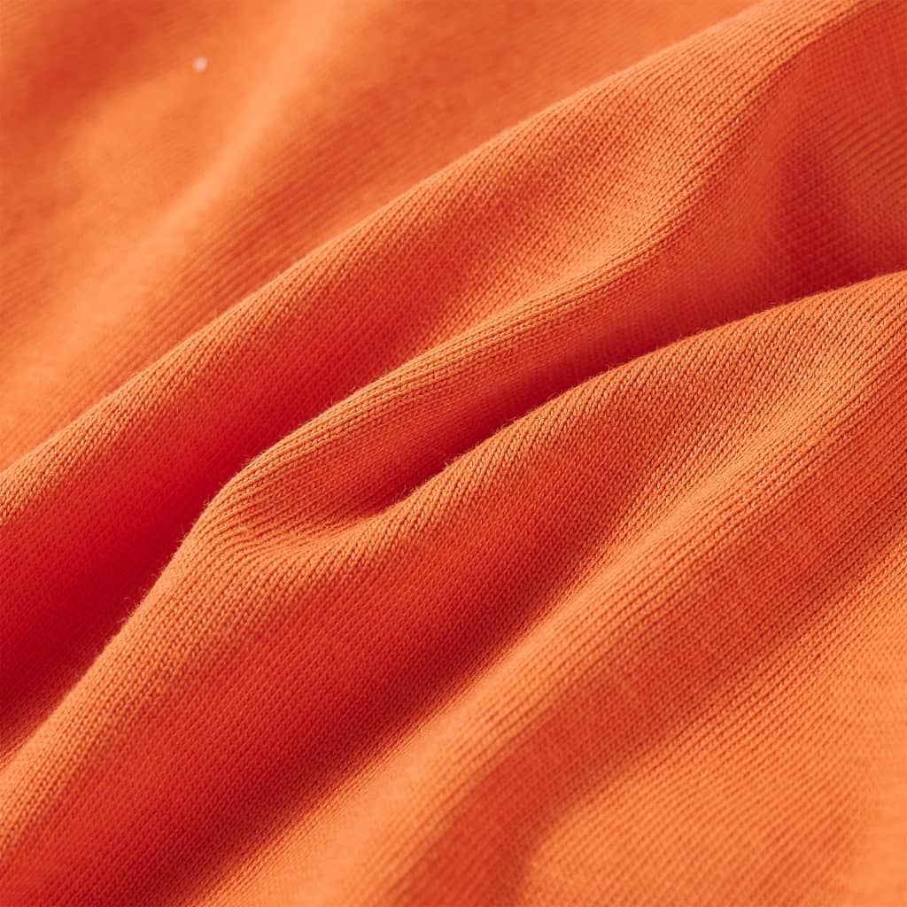 Kinder-Langarmshirt Dunkelorange 92