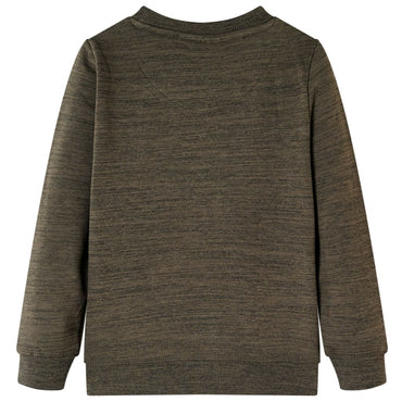 Kinder-Sweatshirt Dunkelkhaki Melange 104