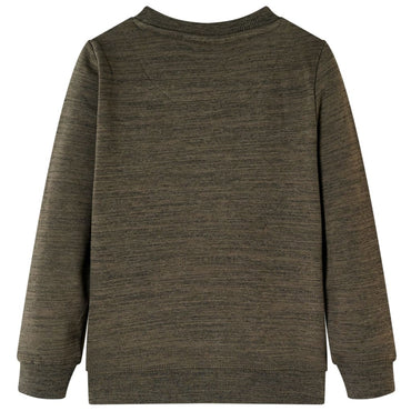 Sweat-shirt Enfant Kaki Foncé Chiné 116